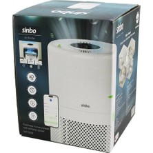 Pileli Store Hava Temizleme Cihazı Beyaz 3 Kademe Filtreleme Otomatik Fan Uv Aydınlatma Sessiz Uyku Mod Wifi Uzaktan Kontrol SAP-5508 (4887)