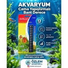 Akvaryum Cama Yapıştırmalı Bant Derece 13 cm