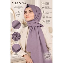 Mianna Lila Şal – 4 Mevsim – Terletmeyen – Ütü Gerektirmeyen – Başta Ağırlık Yapmayan – Günlük Şal