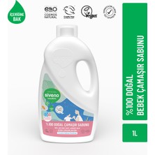 Siveno %100 Doğal Bebek Çamaşır Sabunu Kendinden Yumuşatıcılı Bitkisel Deterjan Vegan 1000 ml
