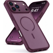 M.TK Moveteck iPhone 17 Pro Max & 18 Pro Max Uyumlu Kılıf Kamera Çıkıntılı Mat Magsafe Wireless Şarj Destekli Renkli Hassas Butonlu Kapak