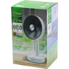 Pileli Store Kiwi KFAN-7618 USB Şarjlı 5 Inç - 13.4cm Masa Üstü Vantilatör 3 Kademe Hız 5 Pls.kanat Ayarlı YÜKSEKLİK:20-28CM (4887)