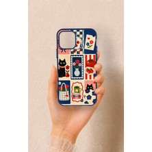 Vip Case iPhone 11 Pro Uyumlu Sevimli Kedi ve Çiçek Desenli Silikon Kılıf