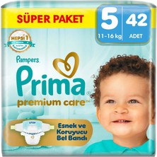 Prima Bebek Bezi Premium Care 5 Numara 42 Adet Ekonomik Paket