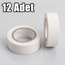 Elektrik Izolasyon Bandı Beyaz, 12 Adet, Elektrik Bandı, Beyaz
