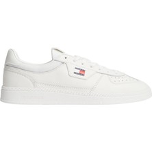 Tommy Hilfiger Tommy Hılfıger Erkek Marka Logolu Günlük Kullanıma Uygun Ekru Sneaker EM0EM01762 Ybl