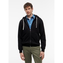 Tommy Hilfiger Tommy Hılfıger Erkek Marka Logolu Günlük Kullanıma Uygun Siyah Sweatshirt MW0MW44931 Bds