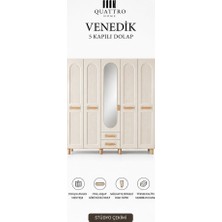 Quattro Home Venedik 5 Kapaklı Dolap