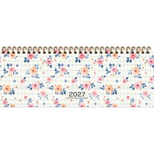 Keskin Color Keskin 2027-AJ-65 12*33,5 Spr.haftalık Masa Ajandası-Çiçek