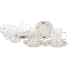 Es Dekor Blush Palas 6lı Çay Seti 180ML Mutfak > Fincanlar