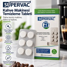 Supervac Kahve Makinesi Temizleme Tableti - Kahve Yağı ve Kalıntıları Için Yağ Çözücü