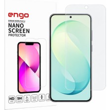 Engo Samsung Galaxy S26 Fe Ile Uyumlu Mat Ekran Koruyucu SM-S741B Yansıma ve Parlama Azaltıcı Parmak Izi Bırakmayan 9h Esnek Nano Cam