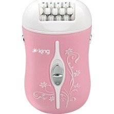 King KEA2390 Victoria Kablosuz Epilasyon Aleti Pembe Yıkanabilir Başlık ile 2 Hız Ayarı