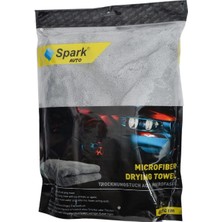 Spark MP2316 Mikrofiber Kurulama Bezi Gri 60X90 cm Ekstra Geniş ve Yüksek Emici Profesyonel Havlu