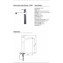 NEWARC DOMINO ÇANAK TİPİ LAVABO BATARYASI (971001)