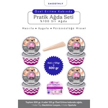 Smoothly Smooothly Silver  4 Parça Silver Soyulabilen Granur Kalıp  Boncuk Ağda + Tüy Geciktirme Etklili Masaj Yağı + Spatula Seti