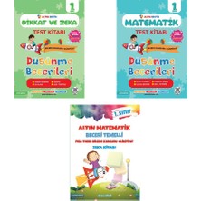 Altın Nokta Yayınevi 1. Sınıf Altın Beyin Matematik Test Kitabı - Beceri Temelli Soru ve Dikkat Zeka Test Kitabı