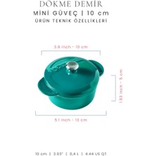 Voeux Profond Koleksiyonu Mini Güveç Tencere 10 cm