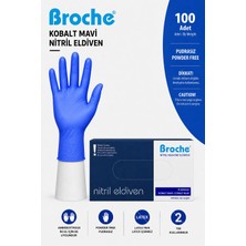 Broche Pudrasız Kobalt Nitril Eldiven 100'LÜ