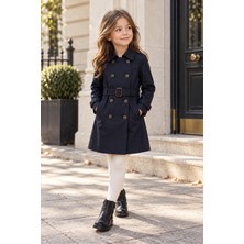 HC Kids Wear Kız Çocuk Klasik Trençkot
