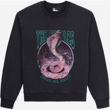 The Kooples Kadın Bisiklet Yaka Siyah Sweatshırt