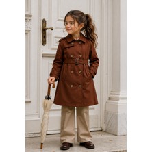 HC Kids Wear Kız Çocuk Klasik Trençkot