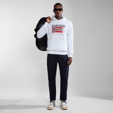 Napapijri B-Kreis Erkek Beyaz Sweatshirt