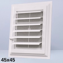 Bautech 45X65 Plastik Wc Banyo Menfezi - Beyaz