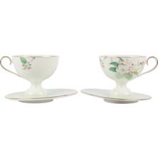 Es Dekor Mint Petal 2li Kahve Fincan Seti 90CC Mutfak > Butik Porselen