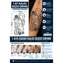 1 Ay Kalıcı 24 Saat Sonra Kararan 11X18 cm Motorsiklet Ride Or Die Yazı Model Geçici Dövme Tattoo