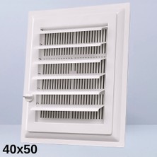 Bautech 40X50 Plastik Wc Banyo Menfezi - Beyaz