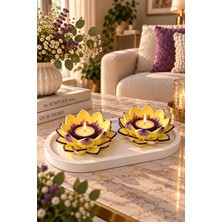 Bubu Home Lotus Harmonisi 2limumluk Tabaklı Set Sarı