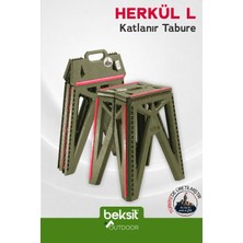 Beksit OUTDOOR Herkül L Katlanır Reflektörlü Tabure (Yeşil)