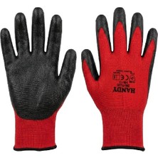Handy Iş Eldiveni Kırmızı Siyah No: 10 Xı Hn-13 0476