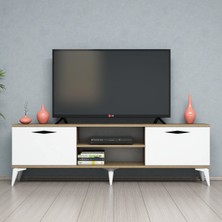 Ferniso Mobilya 160 cm Modern Tasarımlı Tv Ünitesi Suntalam Malzeme Özellikleri Hud-Beyaz Renk