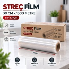 Antpap Ambalaj Streç Film 30 cm x 1500 Metre – 8 Mikron