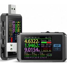 Robo Dünya Robodünya Fnırsı FNB48P 165W USB Type-C Test Cihazı – Bluetooth, Pd Hızlı Şarj, Voltaj Akım Güç ve Kapasite Ölçer