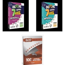 2027 Fi 7. Sınıf Define Fasikül Yeni Baskı Fen Bilimleri + Matematik Konu + Anla Kazan Paragraf Deneme 3'lü Set