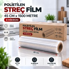 Antpap Ambalaj Streç Film 45 cm x 1500 Metre – 8 Mikron