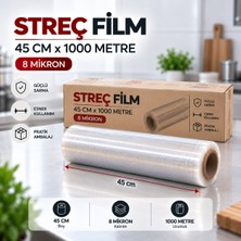 Antpap Ambalaj Streç Film 45 cm x 1000 Metre – 8 Mikron
