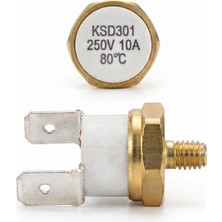 Cin Çin KSD301-80NC ,80 Derece Kontak-1k 250V/10A Vidalı Limit Termostat