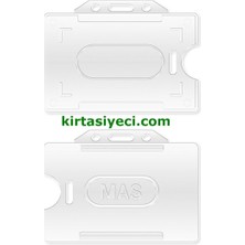 Mas 3520 Plastik Kart Muhafaza Yatay 54X86CM Seffaf 50 Li Paket
