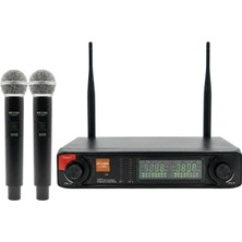 Rose R-702EE Uhf Telsiz El+El Mikrofonu 2li