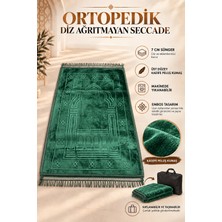 Hig Store Ortopedik Diz Ağrıtmayan 7 cm Visco Süngerli 80X120 Seccade Kadife Embos Üst Kumaş Çantalı