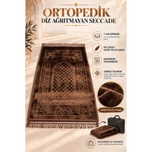 Hig Store Ortopedik Diz Ağrıtmayan 7 cm Visco Süngerli 80X120 Seccade Kadife Embos Üst Kumaş Çantalı