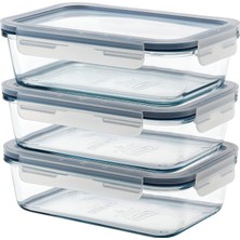 Ikea 365+ Cam Saklama Kabı Seti Cam1 Lt Dikdörtgen 3'lü Set 90623829