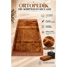 Hig Store Ortopedik Diz Ağrıtmayan 7 cm Visco Süngerli 80X120 Seccade Kadife Embos Üst Kumaş Çantalı