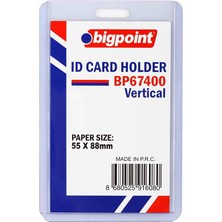 Bigpoint BP673V Kart Kabi Dikey Seffaf 55X88MM