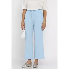Gülseli Kadın Bel Lastikli Bol Paça Pantolon P-00022770