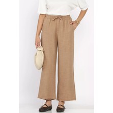 Gülseli Kadın Bel Lastikli Bol Paça Pantolon P-00022770